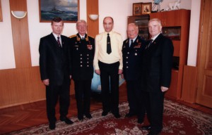 Встреча с командующим Краснознаменным Северным флотом адмиралом Высоцким В.С.